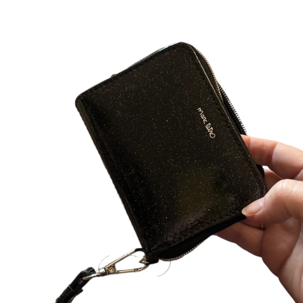 NIB Marc Tetro Bichon Frisée Dog Black Wallet Gift Boxed Wristlet Faux Leather - Picture 9 of 12